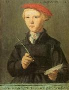 Jan van Scorel Portrait of a young scholar Sweden oil painting artist